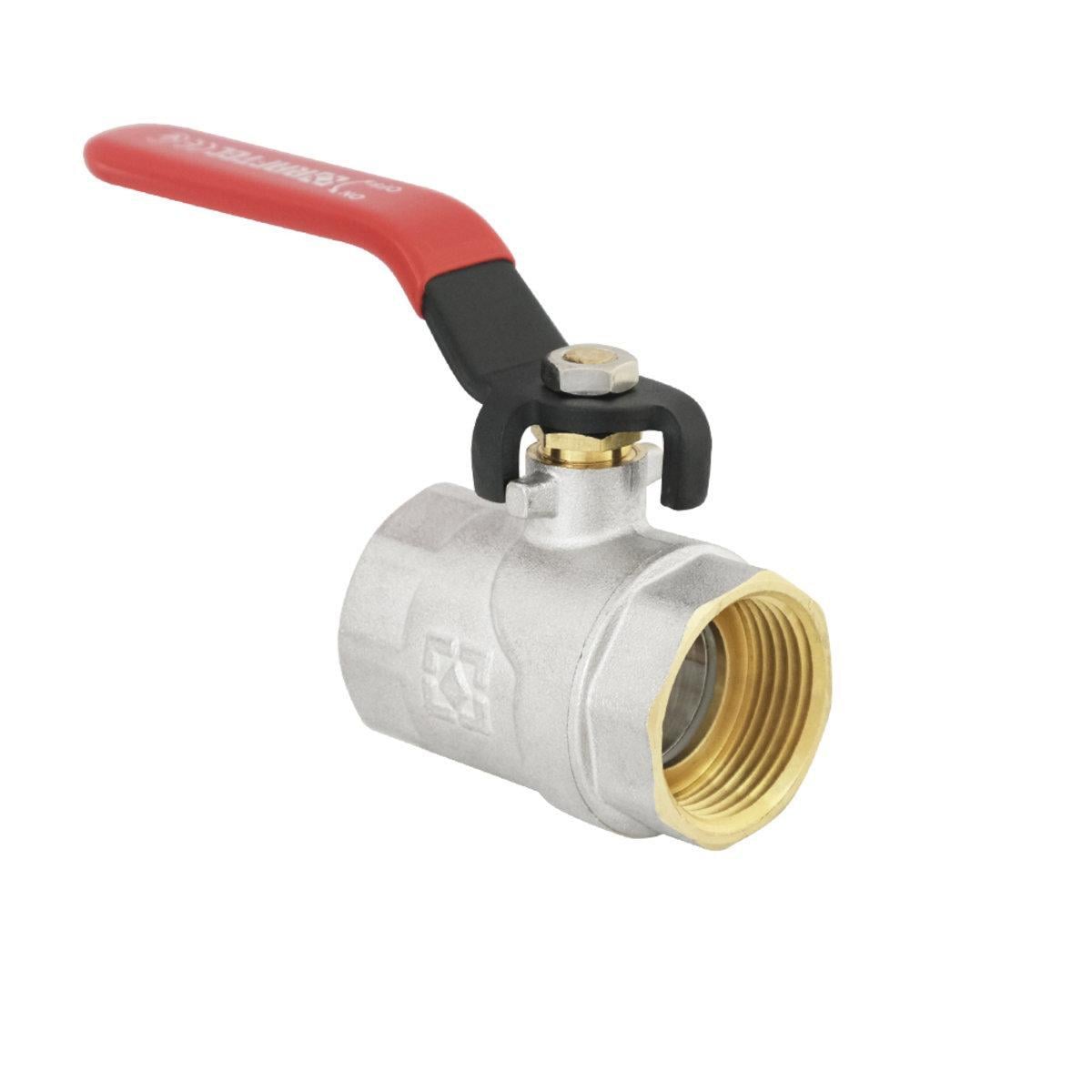 Кран шаровый Raftec PN40 ВВ ручка 1" Red (39515)