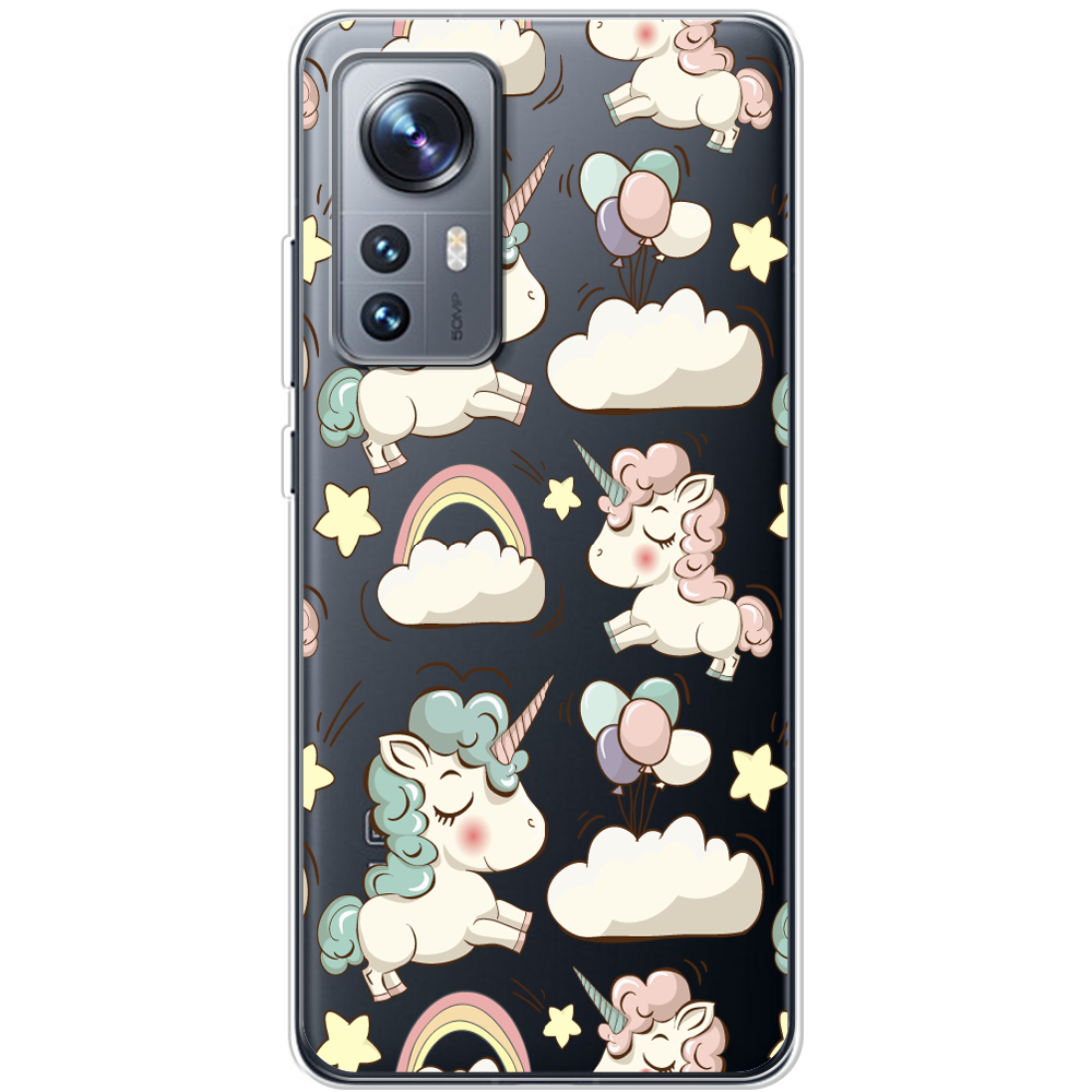 Чохол BoxFace Xiaomi 12 / 12X Unicorns Прозорий силікон (44529-cc2-44529)