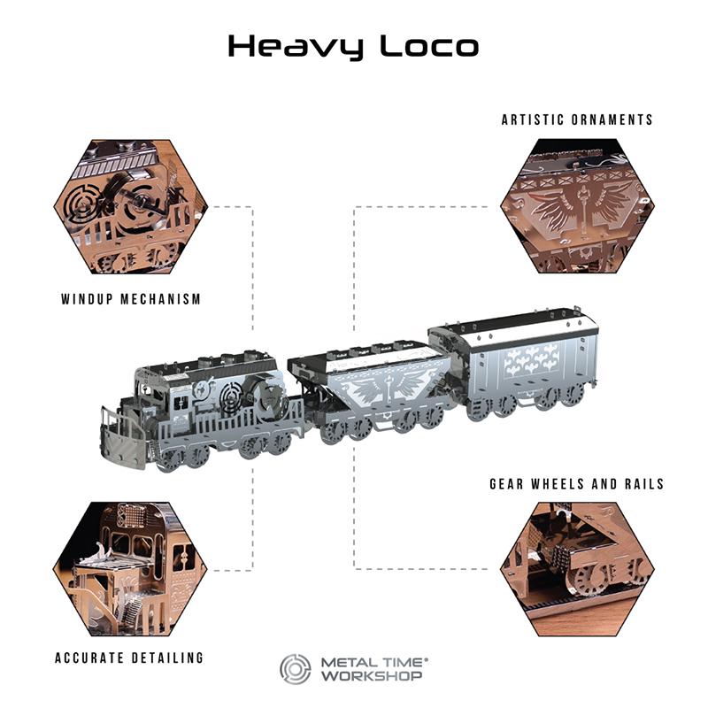 Конструктор METAL-TIME Heavy Loco MT023 коллекционная модель (3031507) - фото 4 Конструктор METAL-TIME Heavy Loco MT023 коллекционная модель (3031507) - фото 4