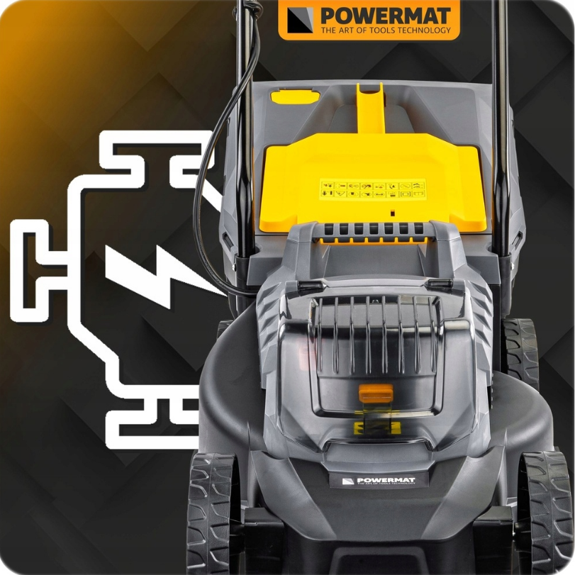 Газонокосилка аккумуляторная Powermat 2 аккумулятора 4Ач (2619870371) - фото 6 Газонокосилка аккумуляторная Powermat 2 аккумулятора 4Ач (2619870371) - фото 6