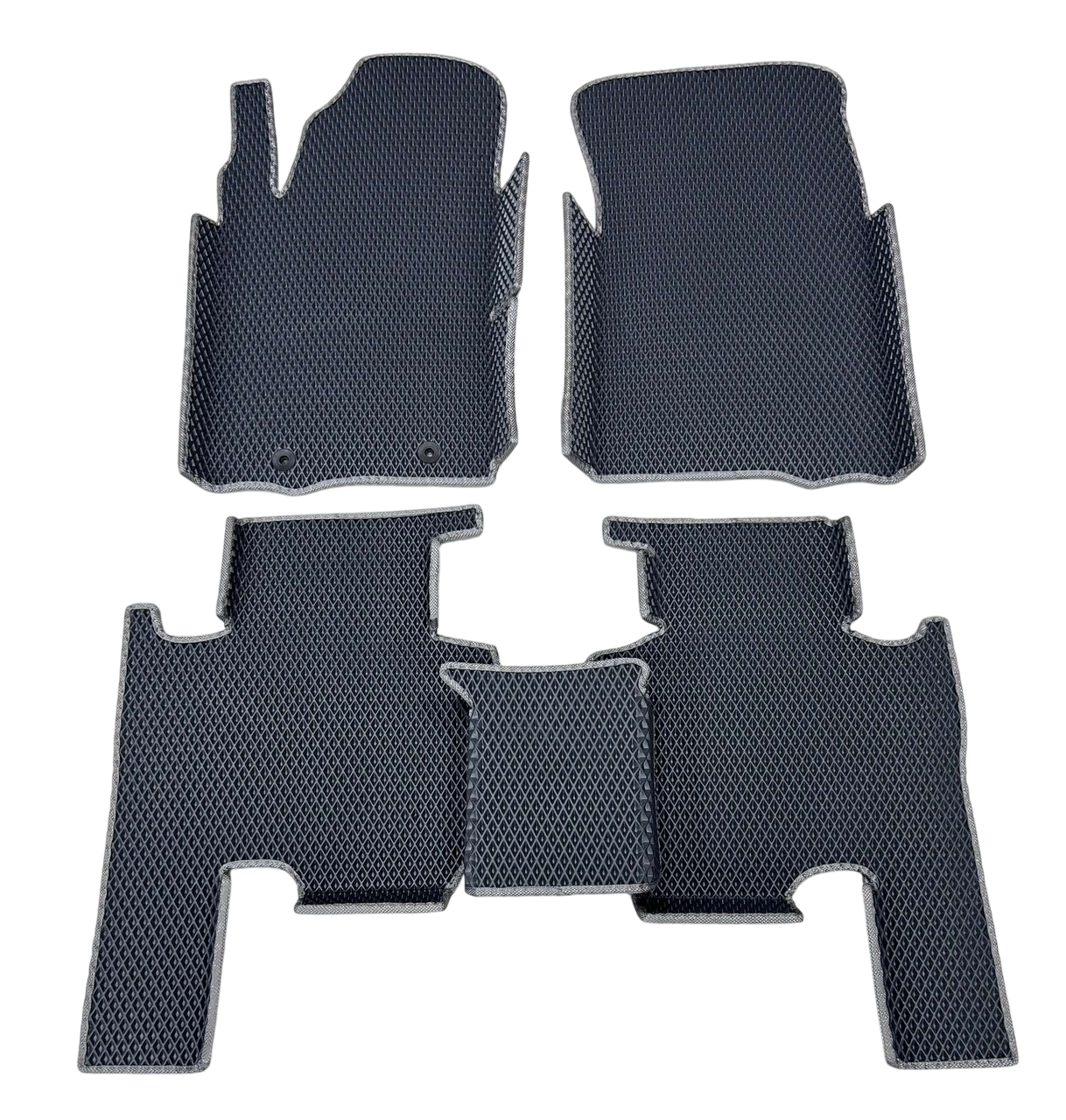 Коврики EVA с бортиками в салон для Ssang Yong Kyron 2005+ гг. Черный (1984984772)