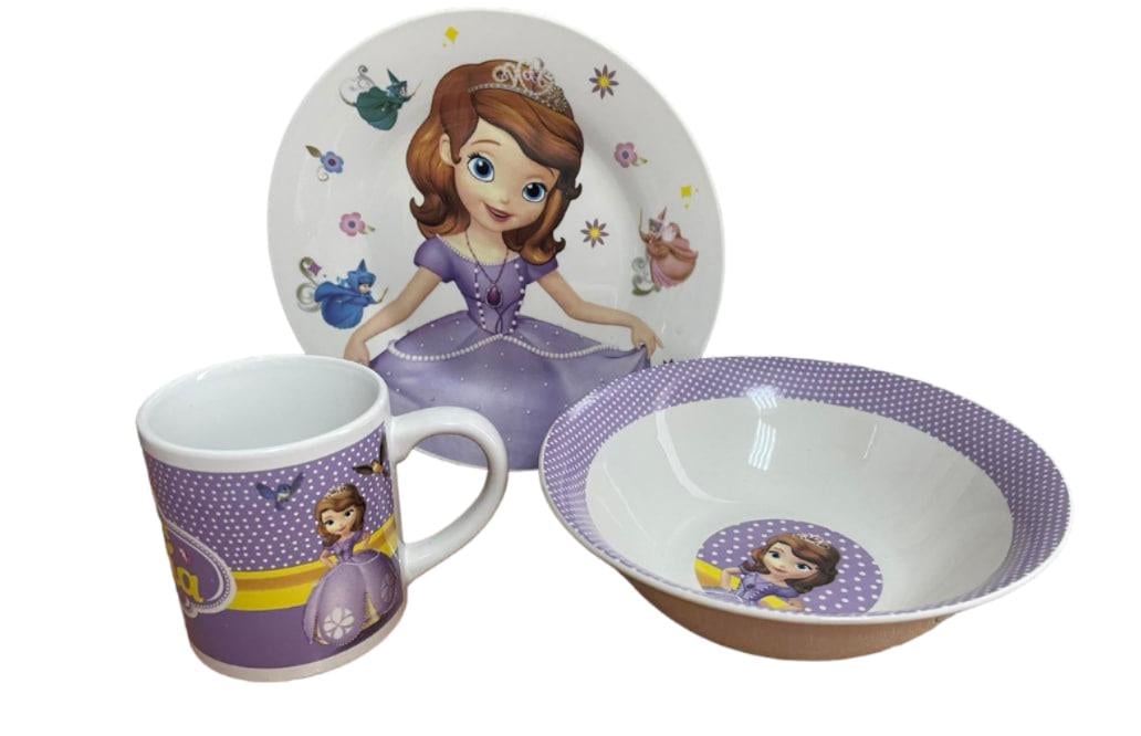Детская посуда Принцесса София 3 пр. (13- ТО) - фото 1 Детская посуда Принцесса София 3 пр. (13- ТО) - фото 1
