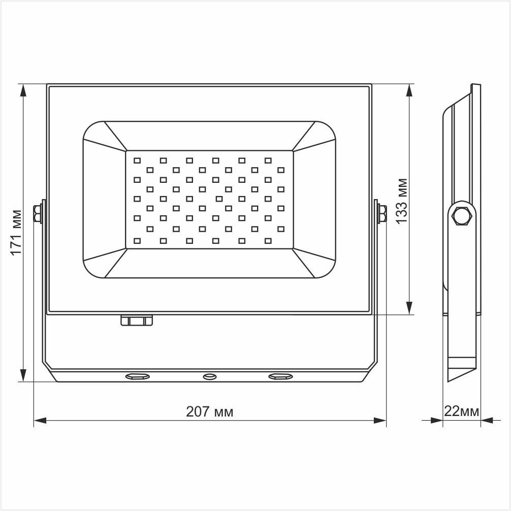 Прожектор TITANUM TL-F506W LED 50W 6000K 220V - фото 3