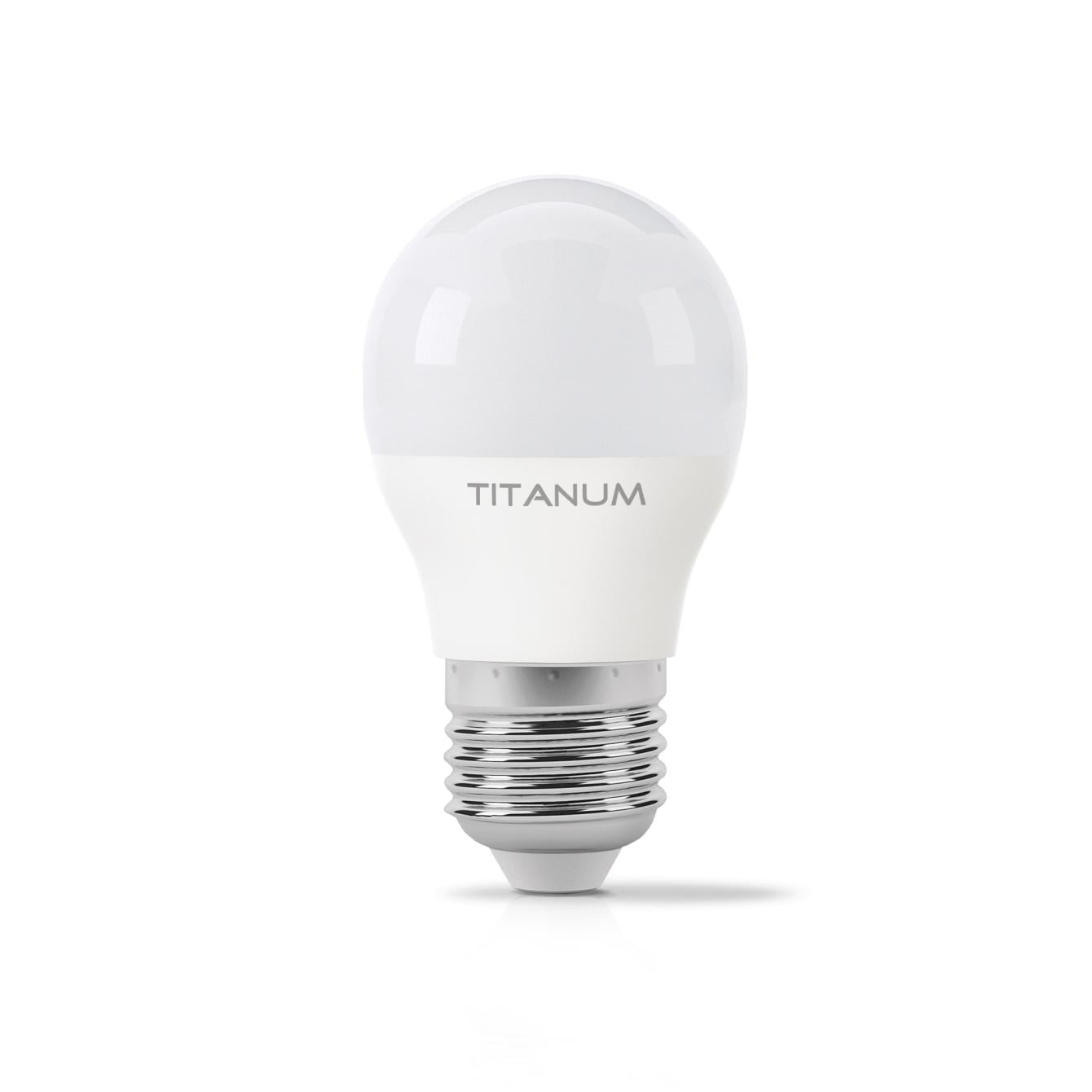 Светодиодная лампа энергосберегающая TITANUM G45 6W E27 4100K 220V (2013)