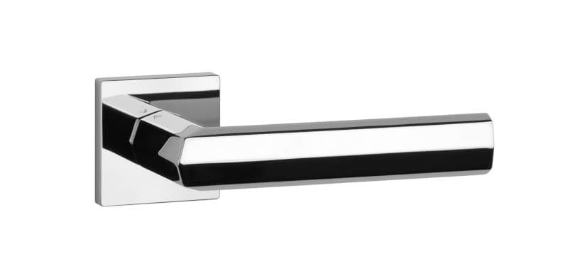 Дверная ручка APRILE Fresia Q 7S тонкая розетка Хром полированный