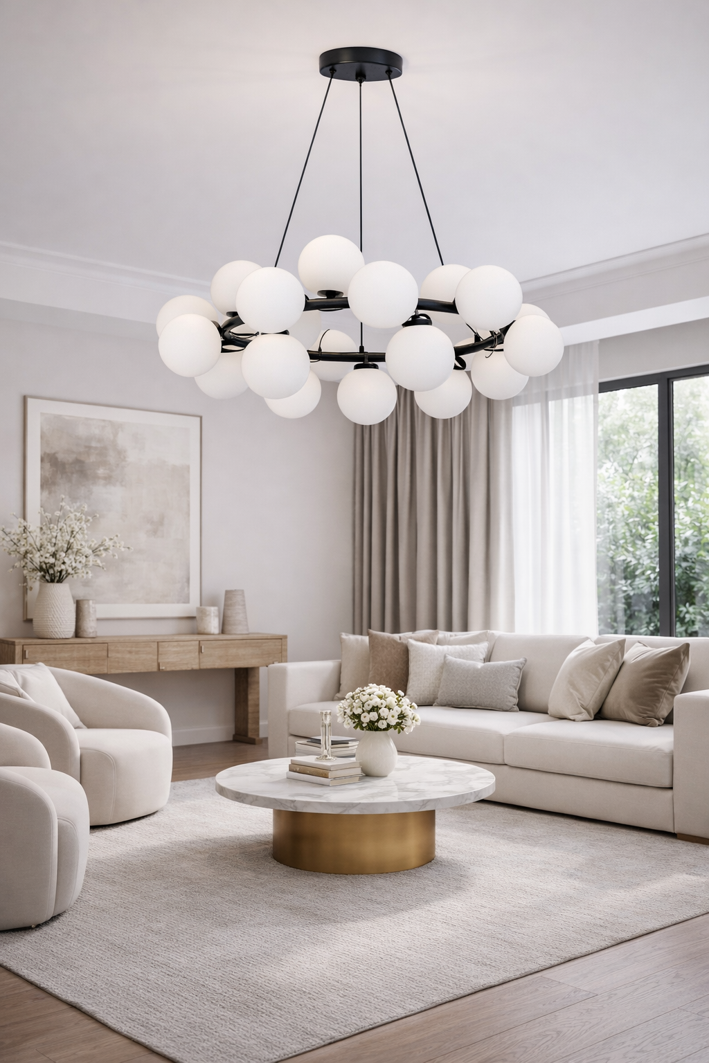 Люстра Aurora Ring 20225/25BK G9 220V 25 ламп