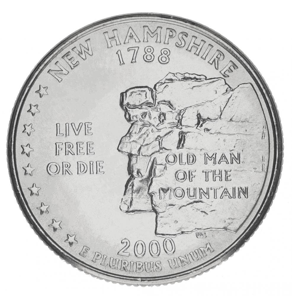 Коллекционная монета США 25 центов 2000 P Штаты и территории - Нью Гемпшир UNC (KM#308) Коллекционная монета США 25 центов 2000 P Штаты и территории - Нью Гемпшир UNC (KM#308)