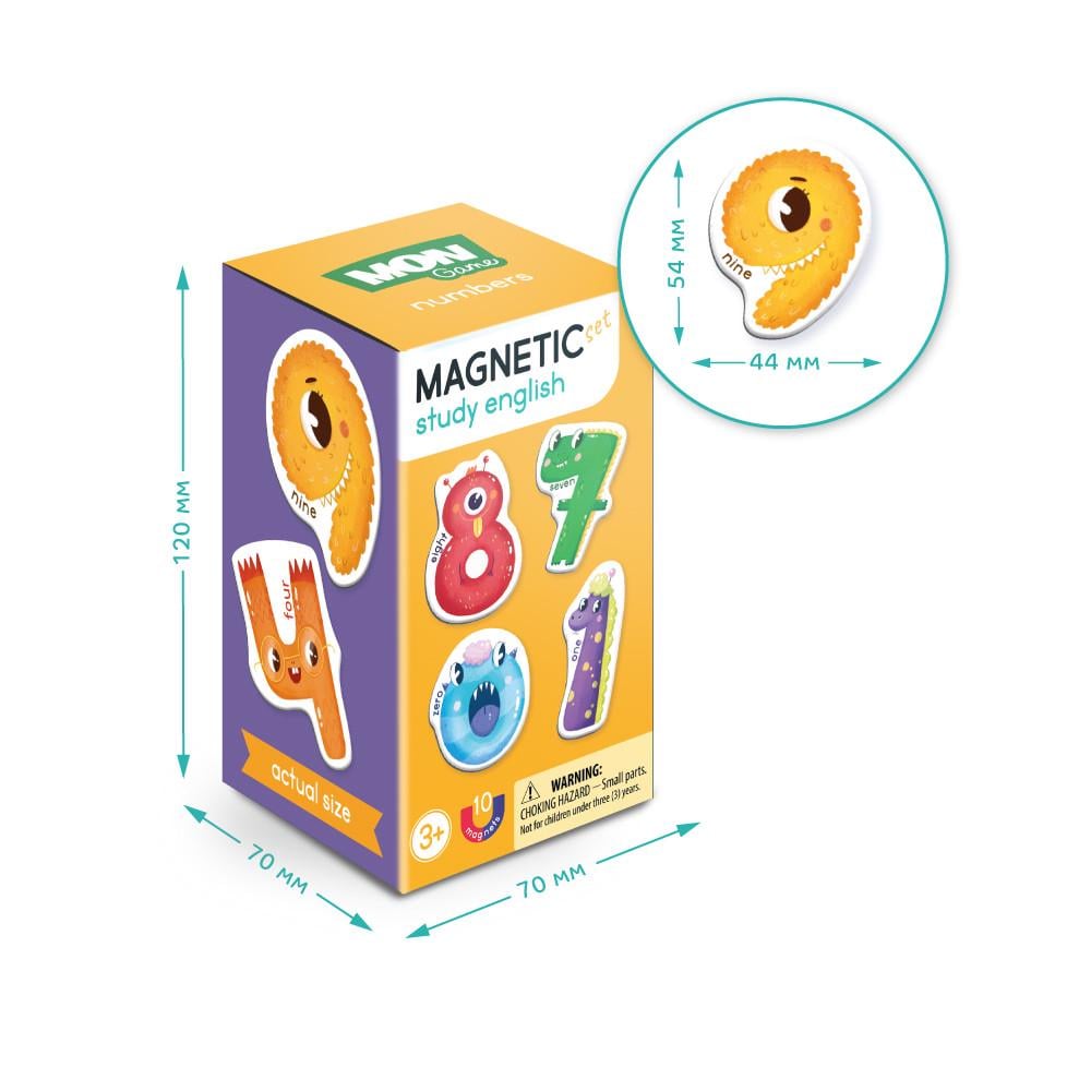 Игра развивающая магнитная детская Dodo Набор Магнитов Цифры 10 деталей - фото 5 Игра развивающая магнитная детская Dodo Набор Магнитов Цифры 10 деталей - фото 5