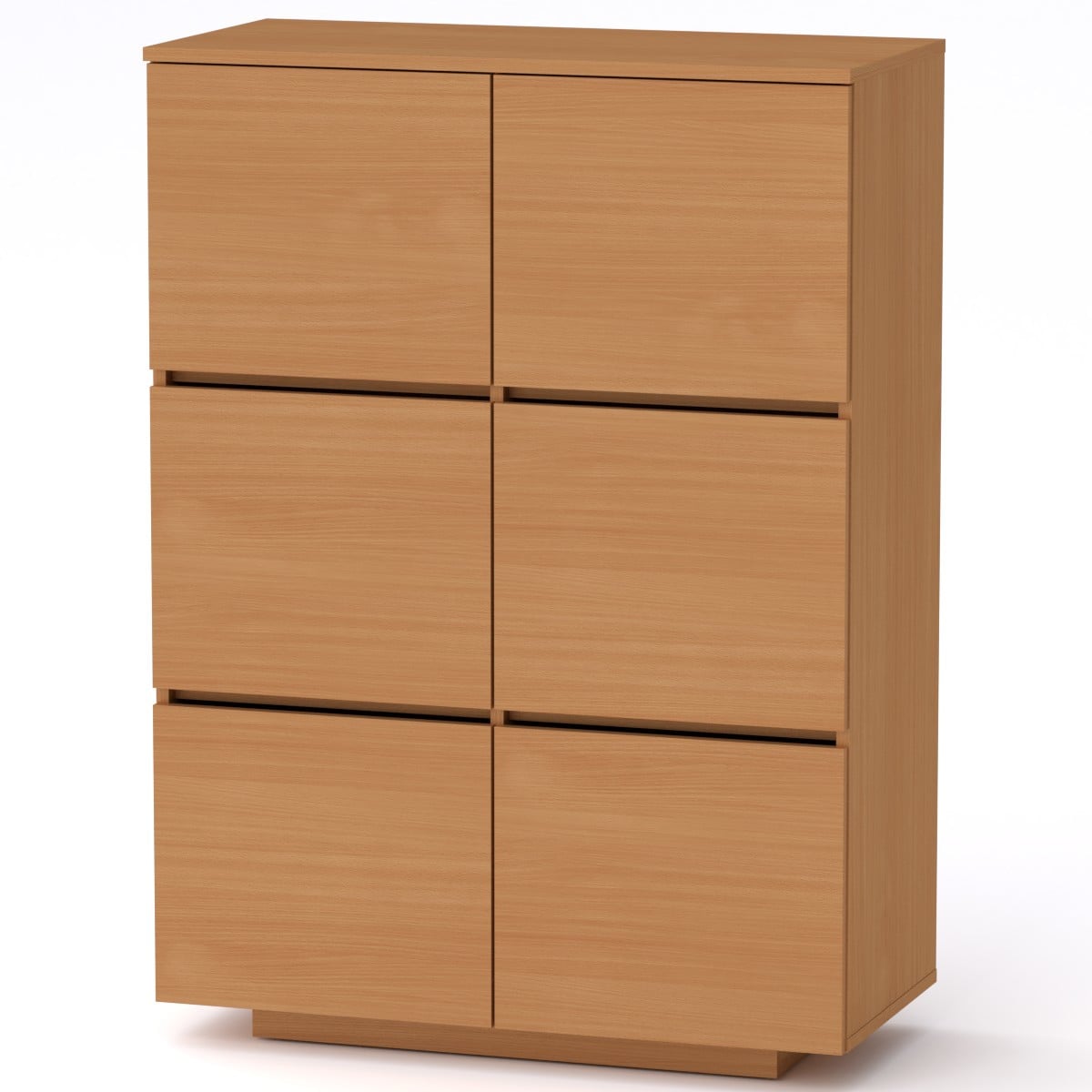 Комод Тумба 2 Компанит МГ 5 85х40х118 см Бук (14736)