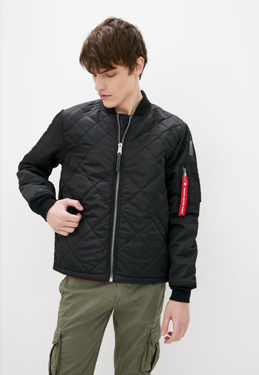 Куртка-бомбер Airboss MA-1 Nylon L Чорний (123248)