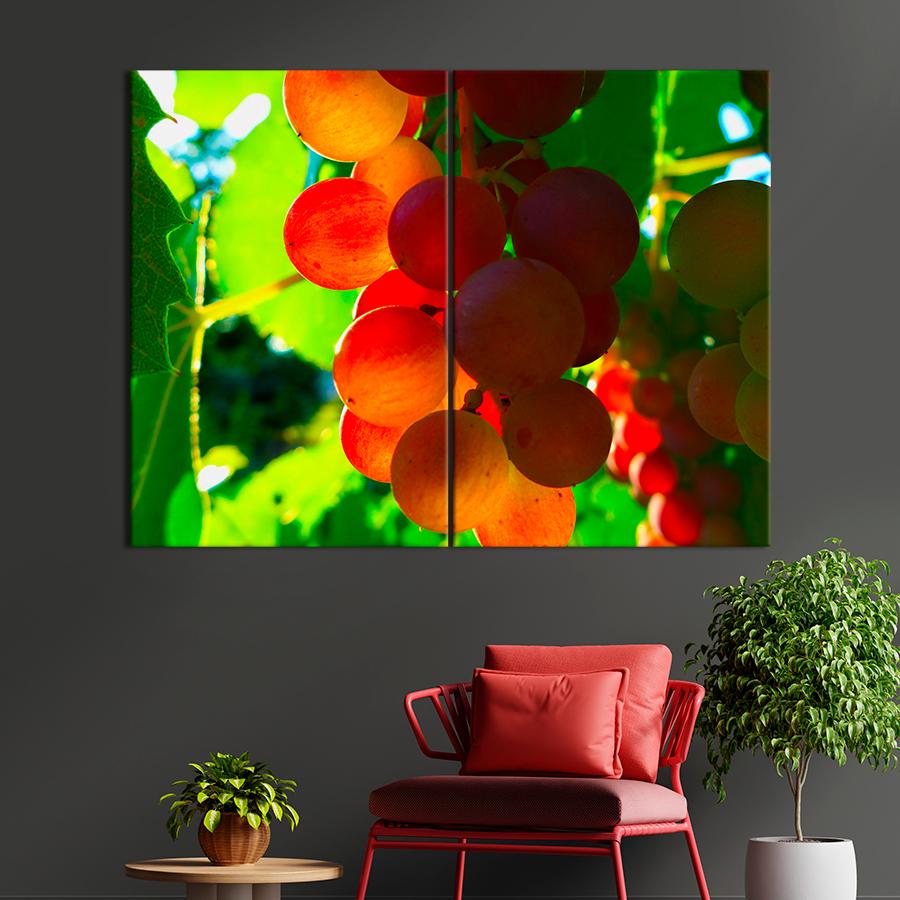 Настенний декор Гроздь красного винограда 111x81 см (A493-2)