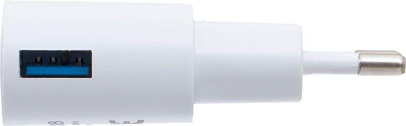 Пристрій зарядний мережевий INKAX CD-08 Travel charger/Type-C cable 1USB 1A White - фото 3