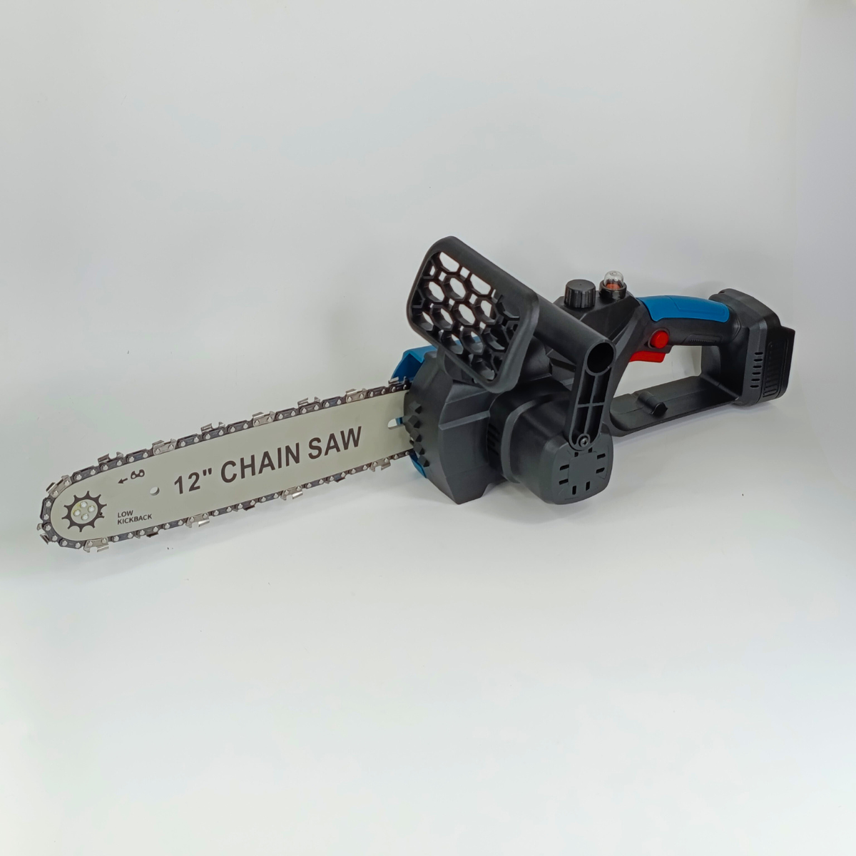 Пила цепная аккумуляторная Chain Saw M-9020 12" с 2 аккумуляторами в кейсе Black/Blue