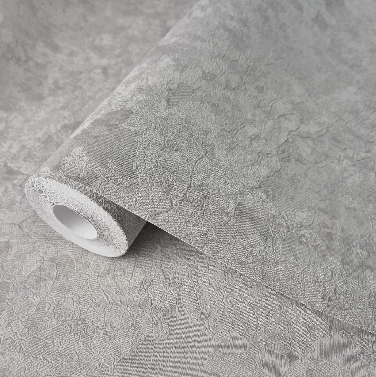 Обои виниловые Sintra 158-19 с рельефным рисунком для гостиной/спальни/кабинета 1,06x10,05 м Серый (2759121096) - фото 1