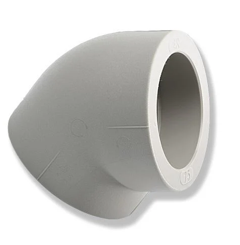 Уголок Wavin Ekoplastic 45° 75 мм (SKO07545XX)