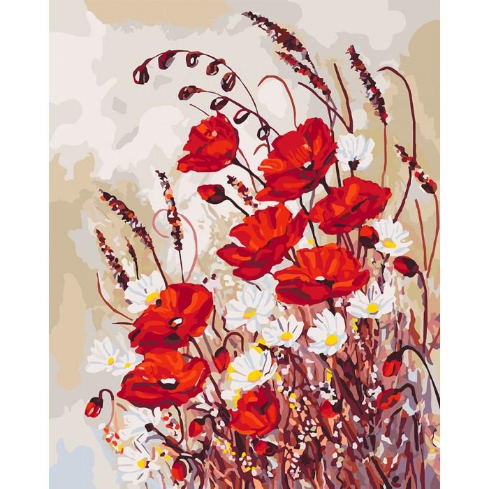Картина за номерами Ідейка Макова поляна 40х50 см (KHO3042)