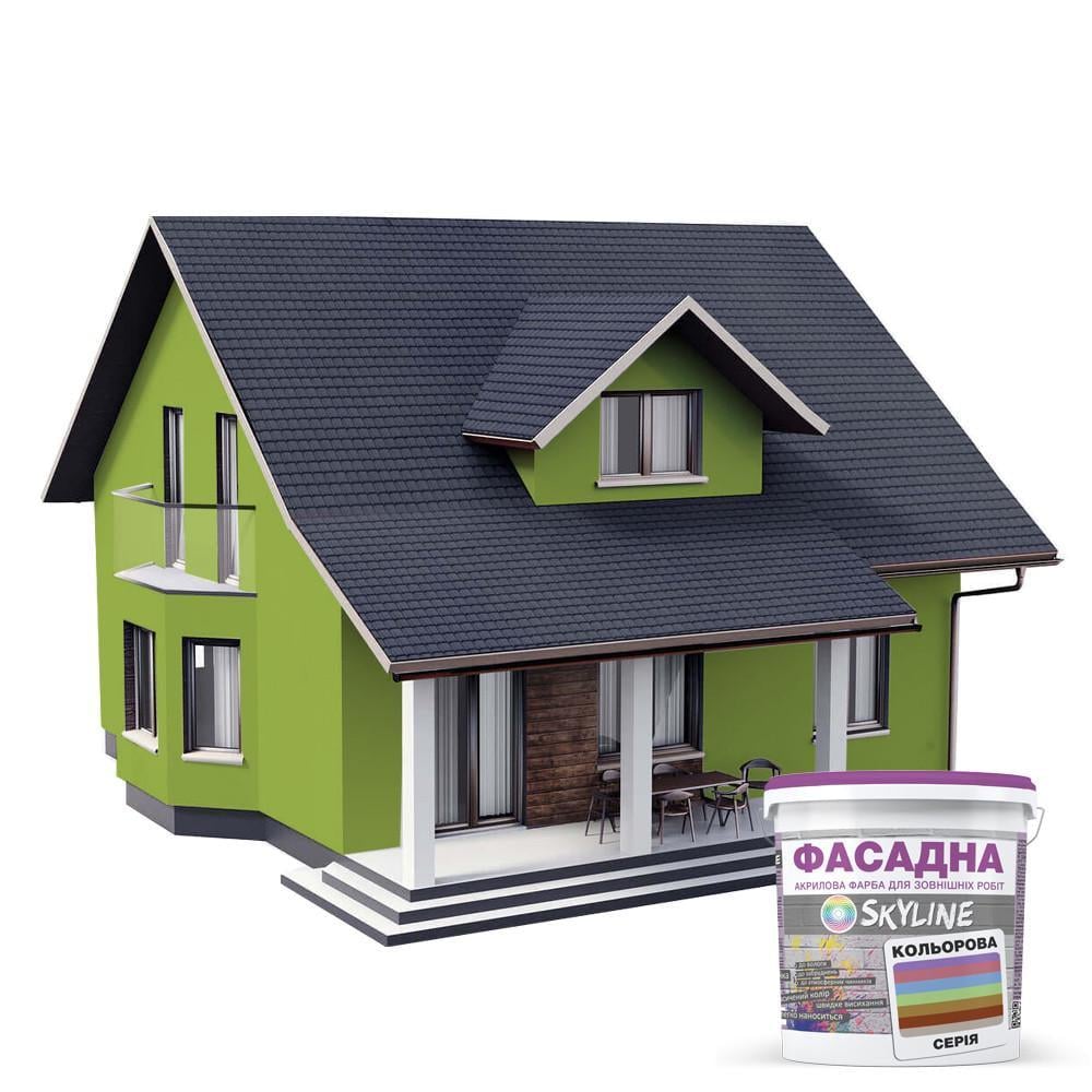 Фарба акрил-латексна фасадна Skyline 3 л 2060-G60Y C Гірчиця (2487187419) - фото 3 Фарба акрил-латексна фасадна Skyline 3 л 2060-G60Y C Гірчиця (2487187419) - фото 3