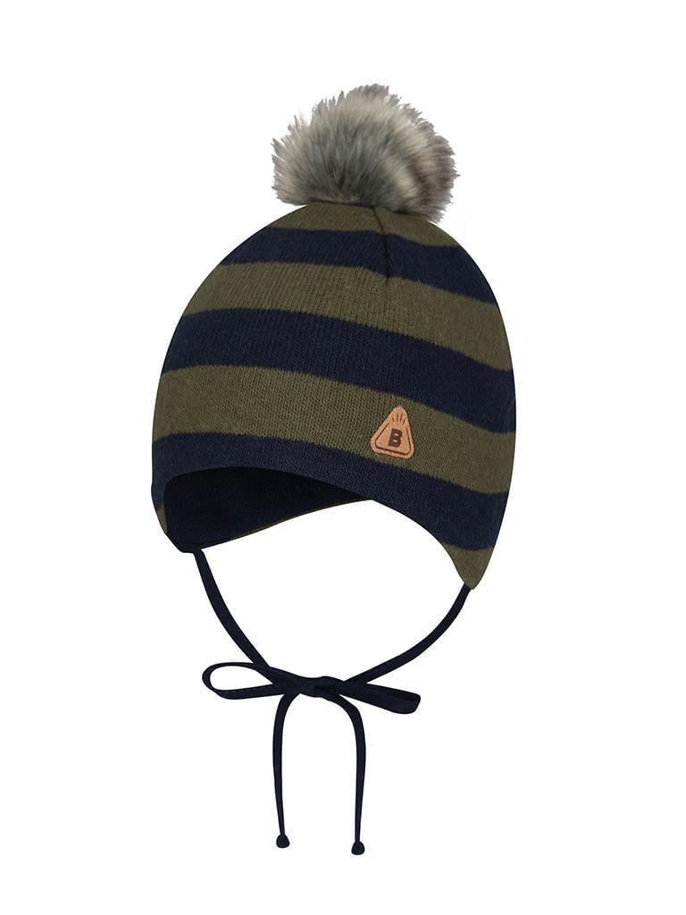 Шапка зимняя Broel р. 43 Хаки/Синий (GASPARE)