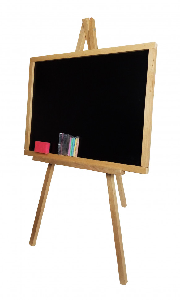 Мольберт двухсторонний магнитный на 3-х ножках 11210