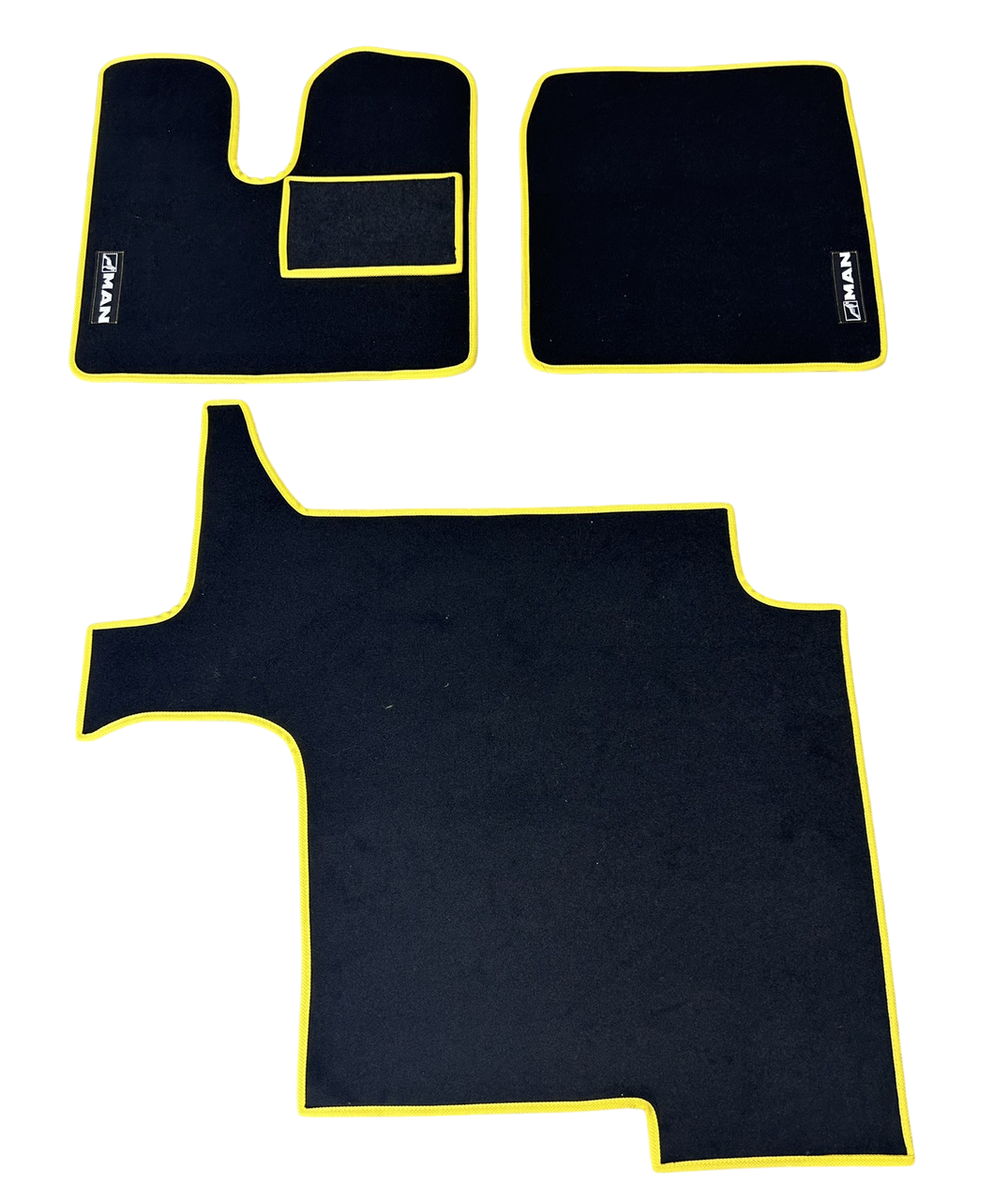 Килимки в салон ворсові для MAN TGX 2007-2020 АКПП 2 ящика без холодильника 5 шт. Чорний (27326886)