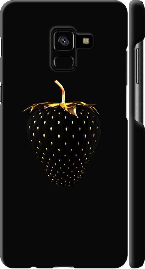 Чехол на Samsung Galaxy A8 Plus 2018 A730F Черная клубника (3585c-1345-42517)