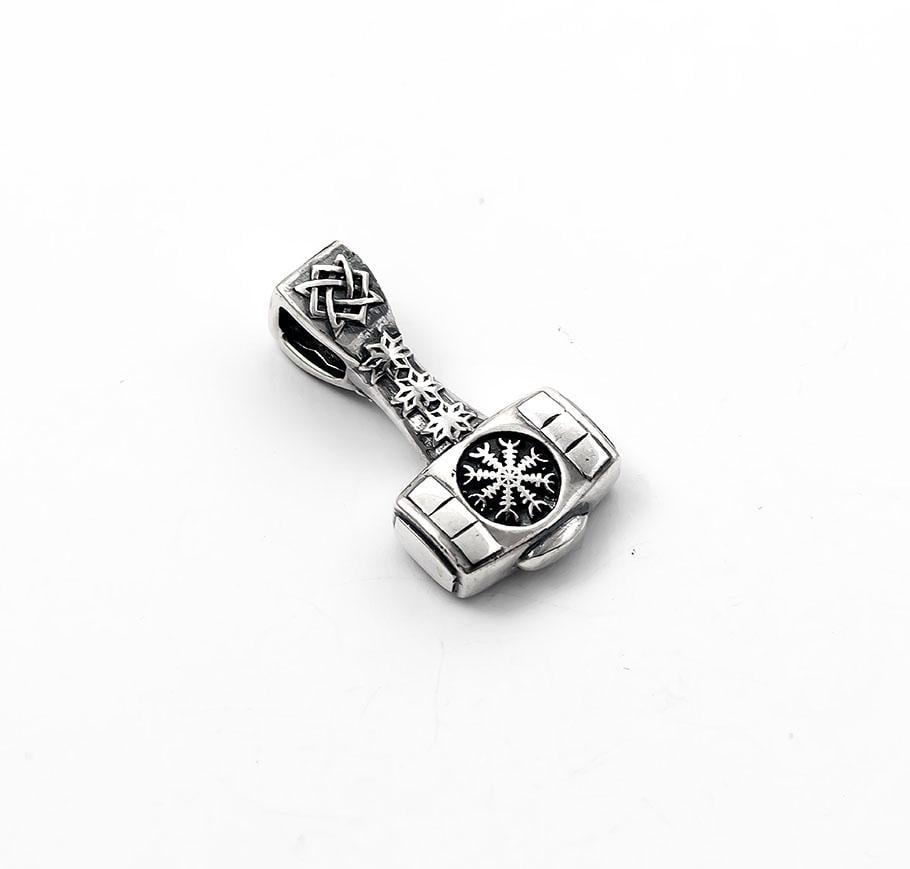 Кулон Maxi Silver 8915 Молот тора с оберегами (88915)