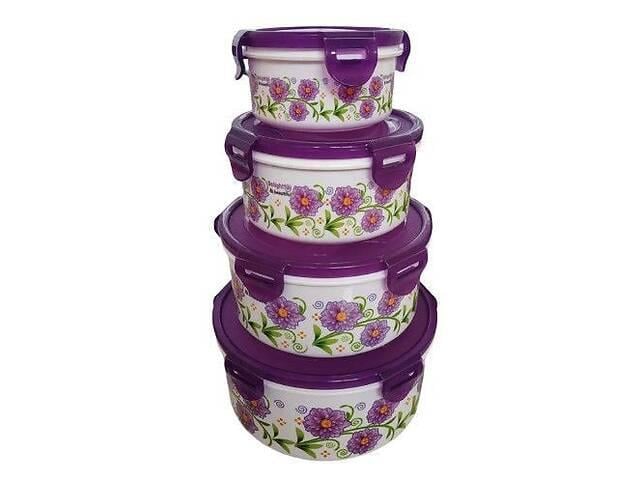 Набір контейнерів Frico із кришкою 4 шт. (FRU-821)