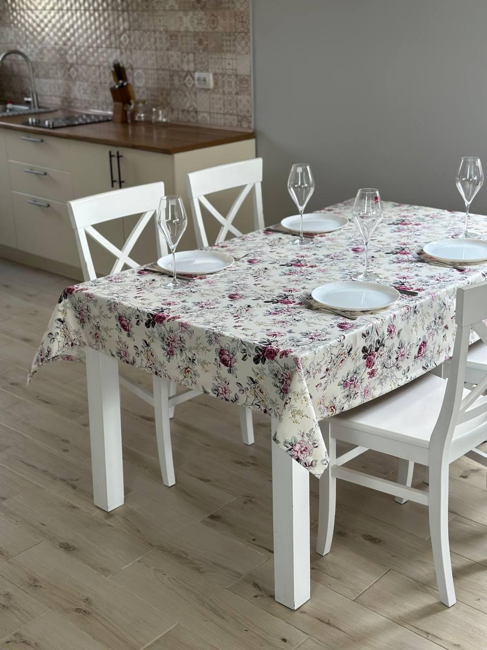 Скатерть водоотталкивающая тефлоновая прямоугольная 100x170 см (30032-p1)