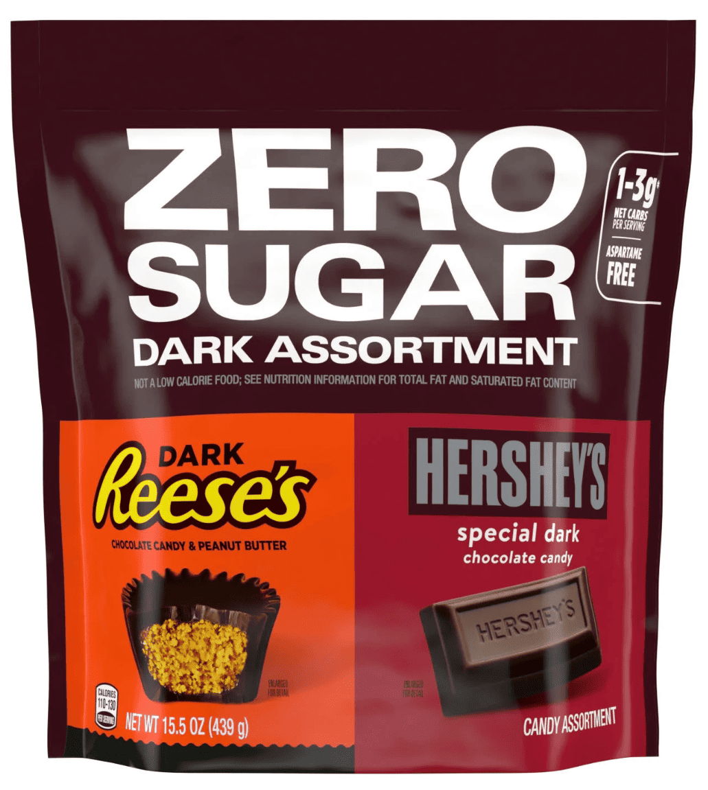 Набір шоколадних цукерок Hershey's And Reese's Zero Sugar Assorted Dark Chocolate Candy 439 г (2902815800)