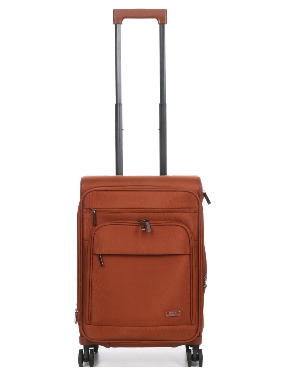 Чемодан ручная кладь AIRTEX ткань S 55x37x22 + 5 см 39 л 3 кг Оранжевый (829)