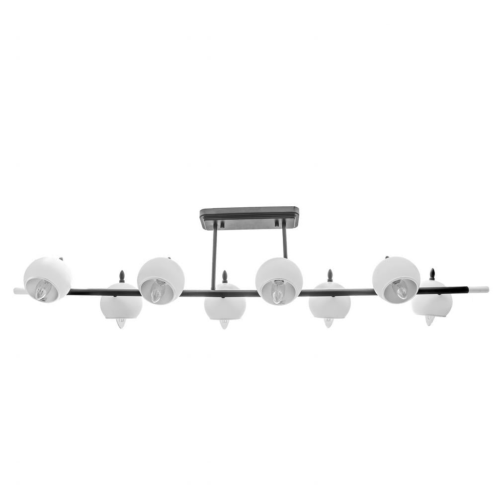 Люстра стельова молекула сучасна лофт Brille BL-477C/8 E14 WH на 8 плафонів