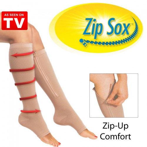 Гольфи компресійні Zip Sox S-M Бежевий - фото 3