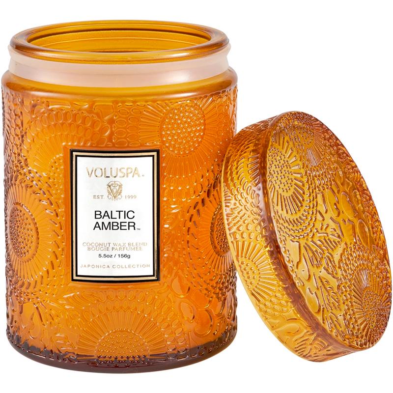 Свеча ароматическая Voluspa Japonica Baltic Amber 156 г стакан с крышкой (111000766)