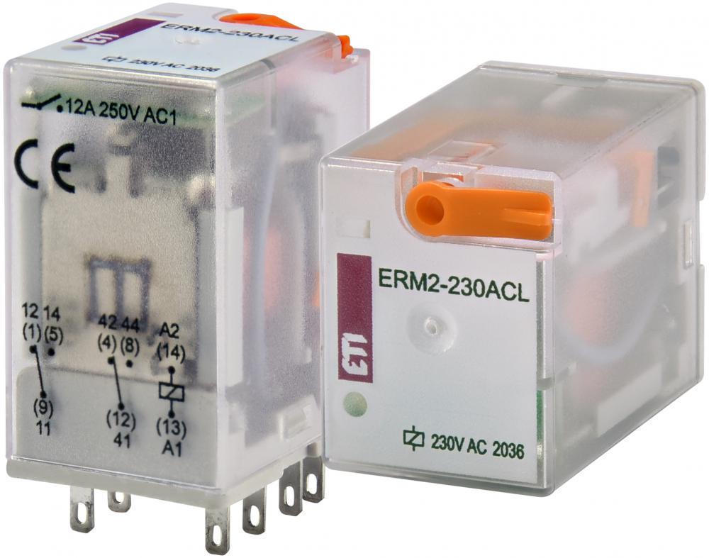 Реле проміжне ETI ERM2-230ACL 12А 2к 230V AC ERM2 з індикатором (2473005)