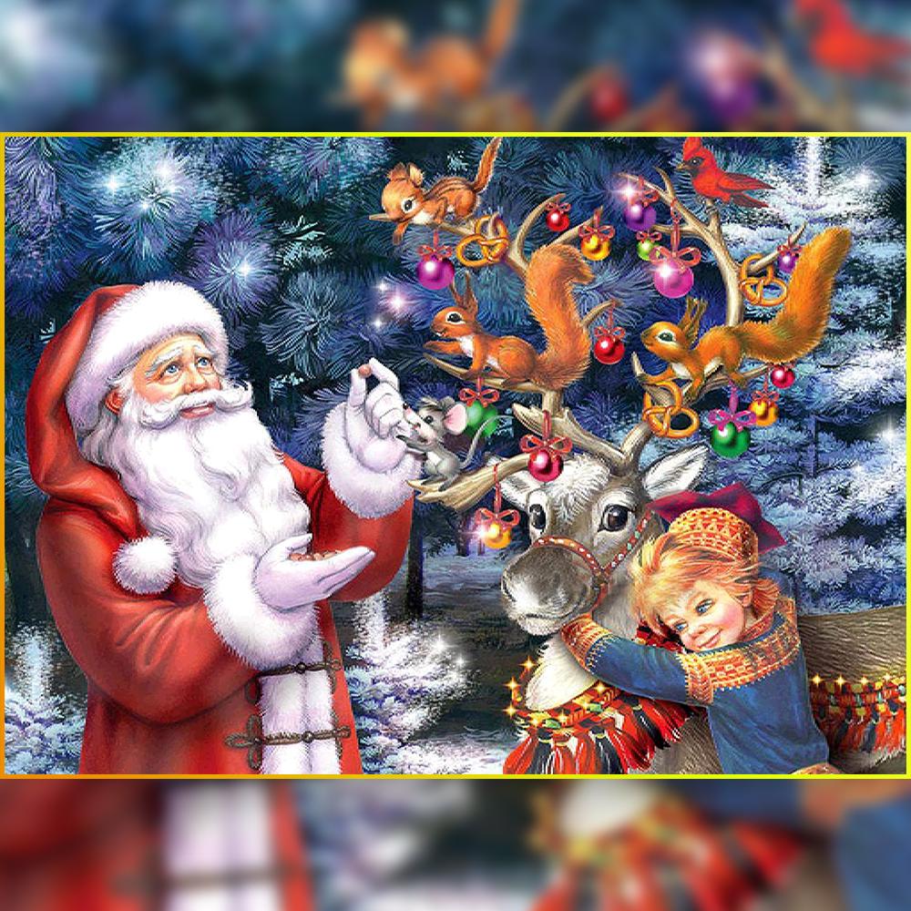 Алмазна Мозаїка Emerald Craft Святковий олень 30x40 см (24973)