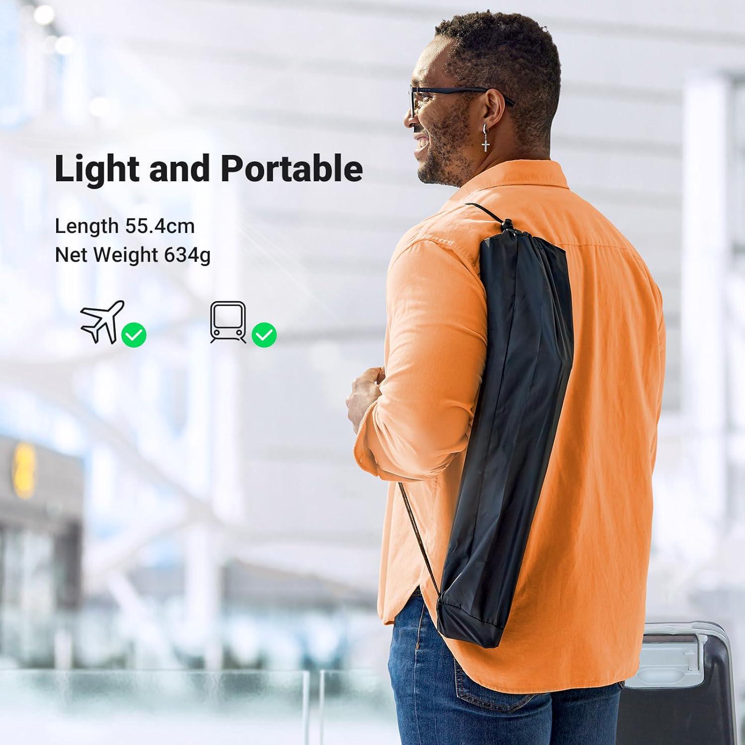 Штатив телескопический Ugreen алюминиевый 174.1 см Черный (15647) - фото 6