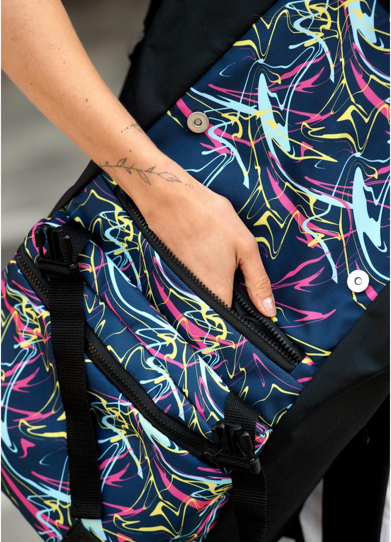 Рюкзак жіночий Sambag RollTop Abstract 41х30х16 см (24238707) - фото 4 Рюкзак жіночий Sambag RollTop Abstract 41х30х16 см (24238707) - фото 4