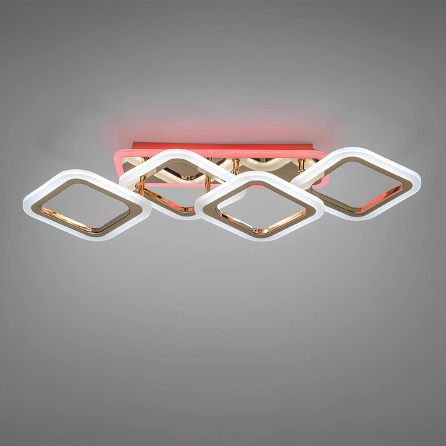 Люстра світлодіодна смарт з пультом 60 Вт Золотий (HA8160/2+2G 3col dim) - фото 2 Люстра світлодіодна смарт з пультом 60 Вт Золотий (HA8160/2+2G 3col dim) - фото 2