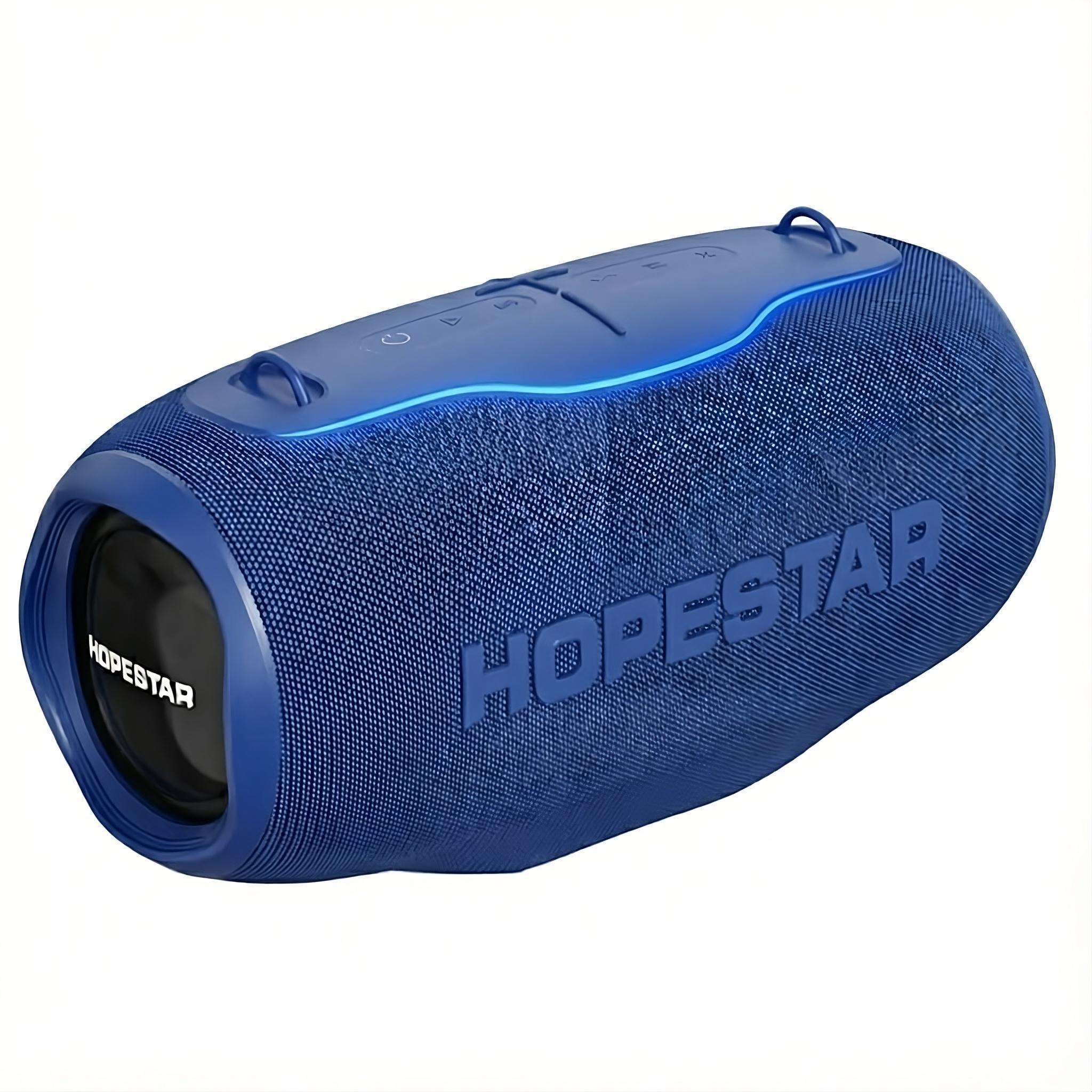 Колонка Bluetooth HOPESTAR H86 з UHF-мікрофоном та RGB-підсвіткою 180 Вт Bluetooth 5.3 Синій (30853869)