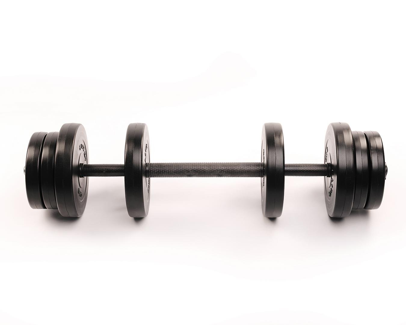 Гантелі Elitum 2 шт. 21 кг з подовжувачем грифа для штанги (4670) - фото 2