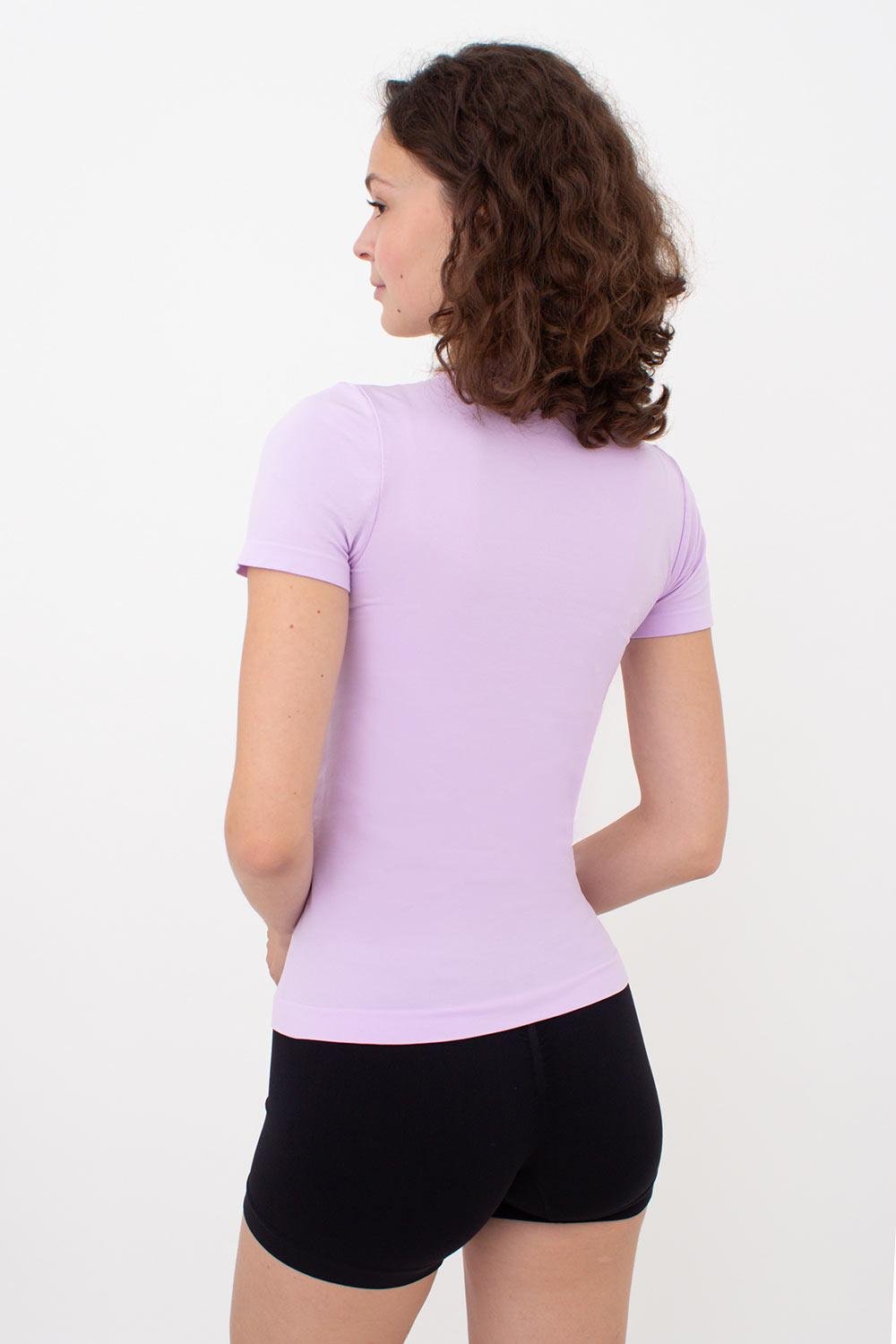 Футболка женская Giulia T-SHIRTбесшовная из микрофибры L/XL Violet-orchid bloom (4823116932333) - фото 2 Футболка женская Giulia T-SHIRTбесшовная из микрофибры L/XL Violet-orchid bloom (4823116932333) - фото 2