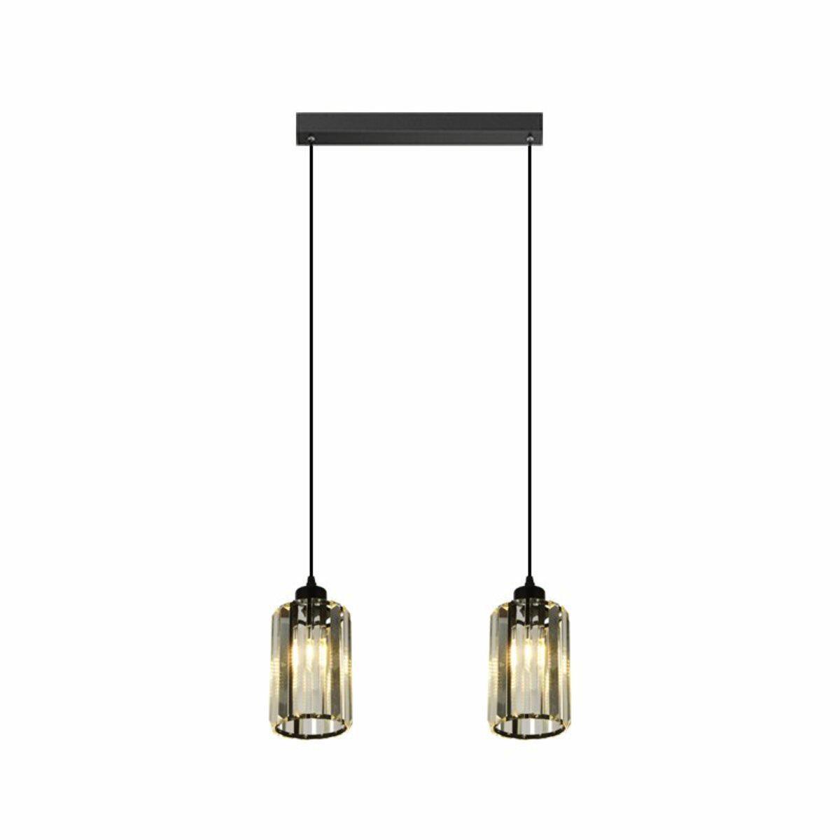 Світильник підвісний Light House SRS-19678/2 BK плафон 120х170 мм Чорний/Прозорий