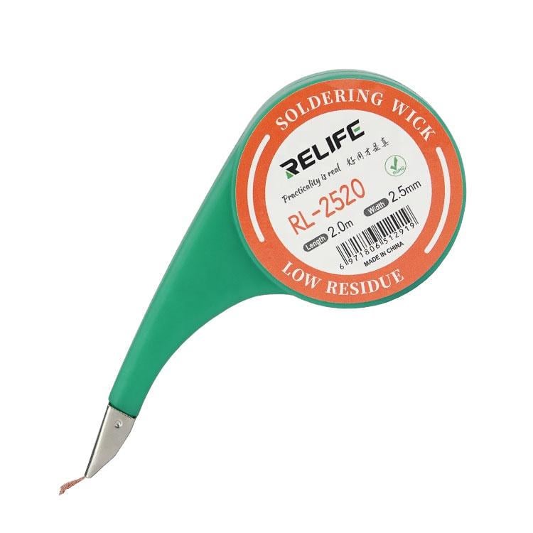 Очиститель припоя Relife RL-2520 оплетка для удаления припоя 2,5 ммx2 м (ART-15725)