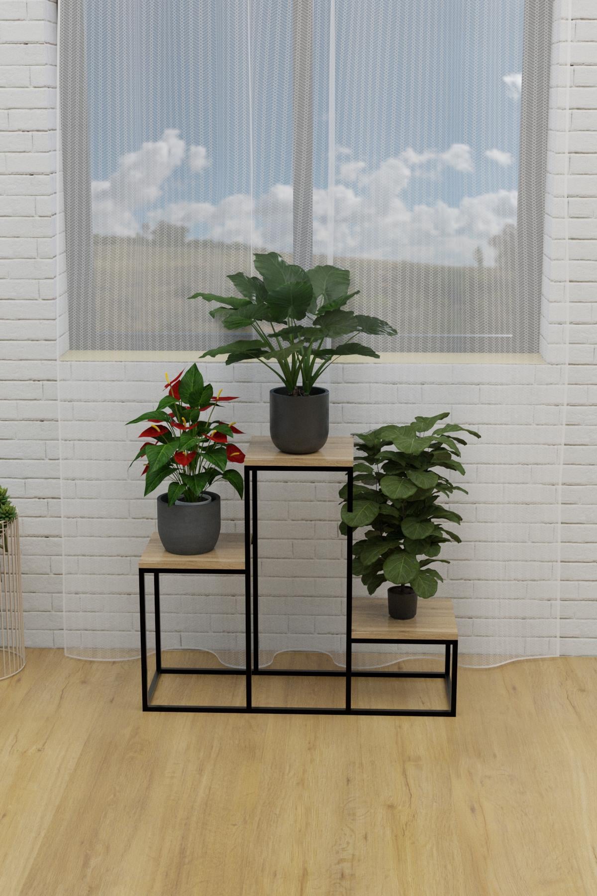 Подставка для цветов EcoLoft Лофт Оливия DSP-1219 Дуб аппалачи (26767215)