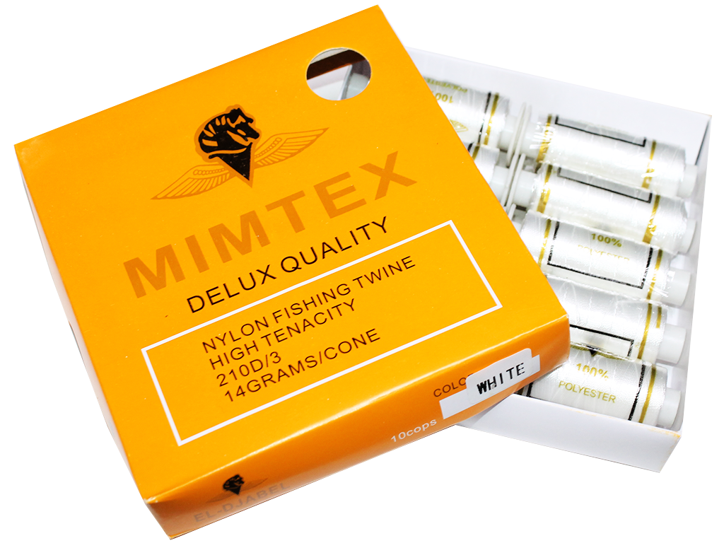 Нитки шелковые для бисера 210D Белый - фото 2