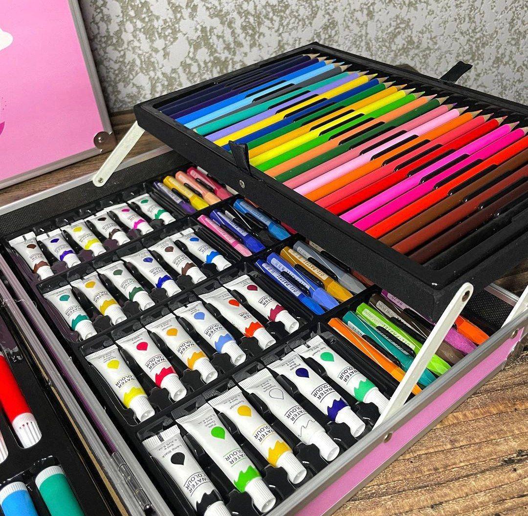 Набор для рисования с красками и фломастерами для детей - фото 5