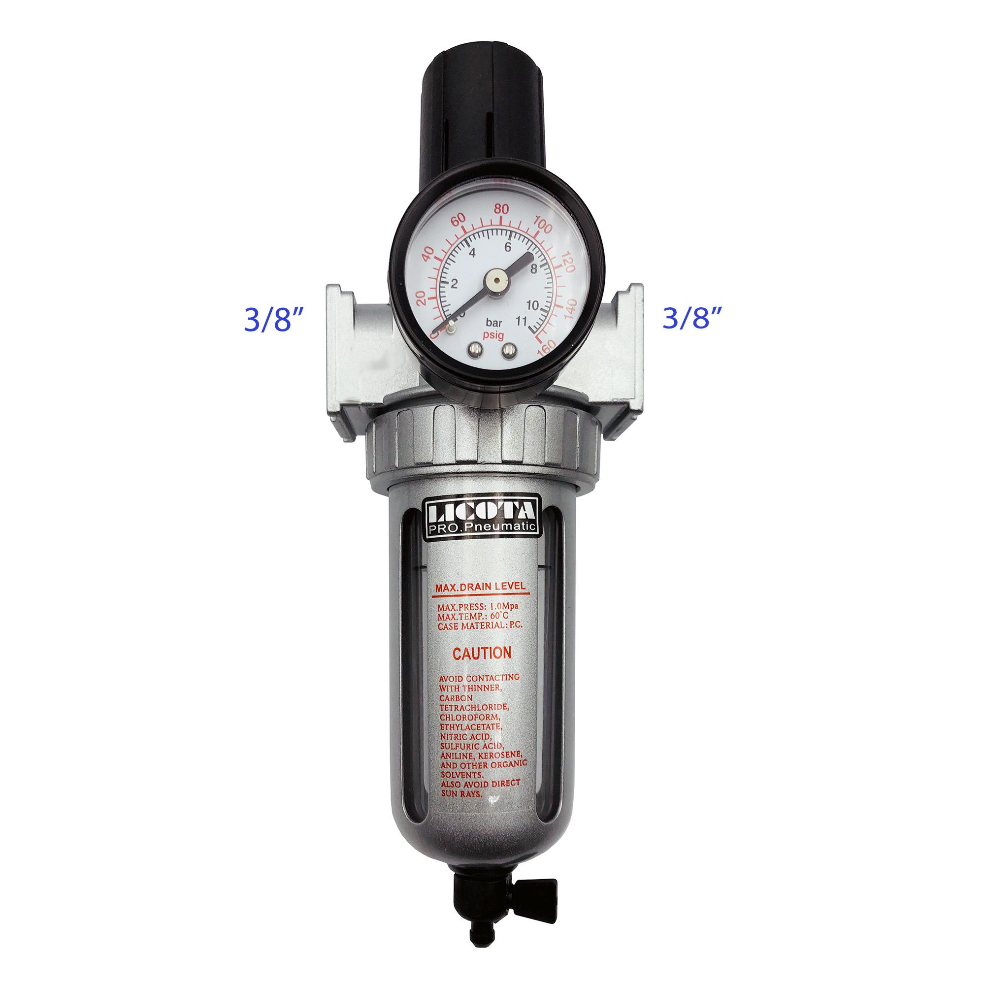 ᐉ Фильтр для воздуха с регулятором давления 3/8" (PAP-C206B)