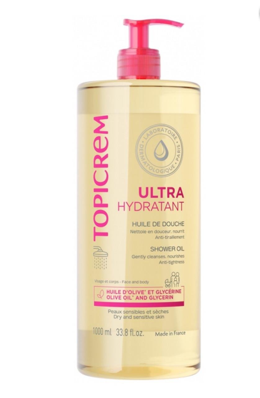 Масло нежное увлажняющее Topicrem Ultra-Hydrating Oil 1 л для лица и тела для чувствительной и сухой кожи (2560874754)