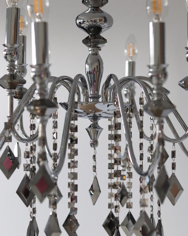 Люстра Edlin PL2417-12 Vanessa E14 12x12W IP20 Хром (32205348) - фото 6