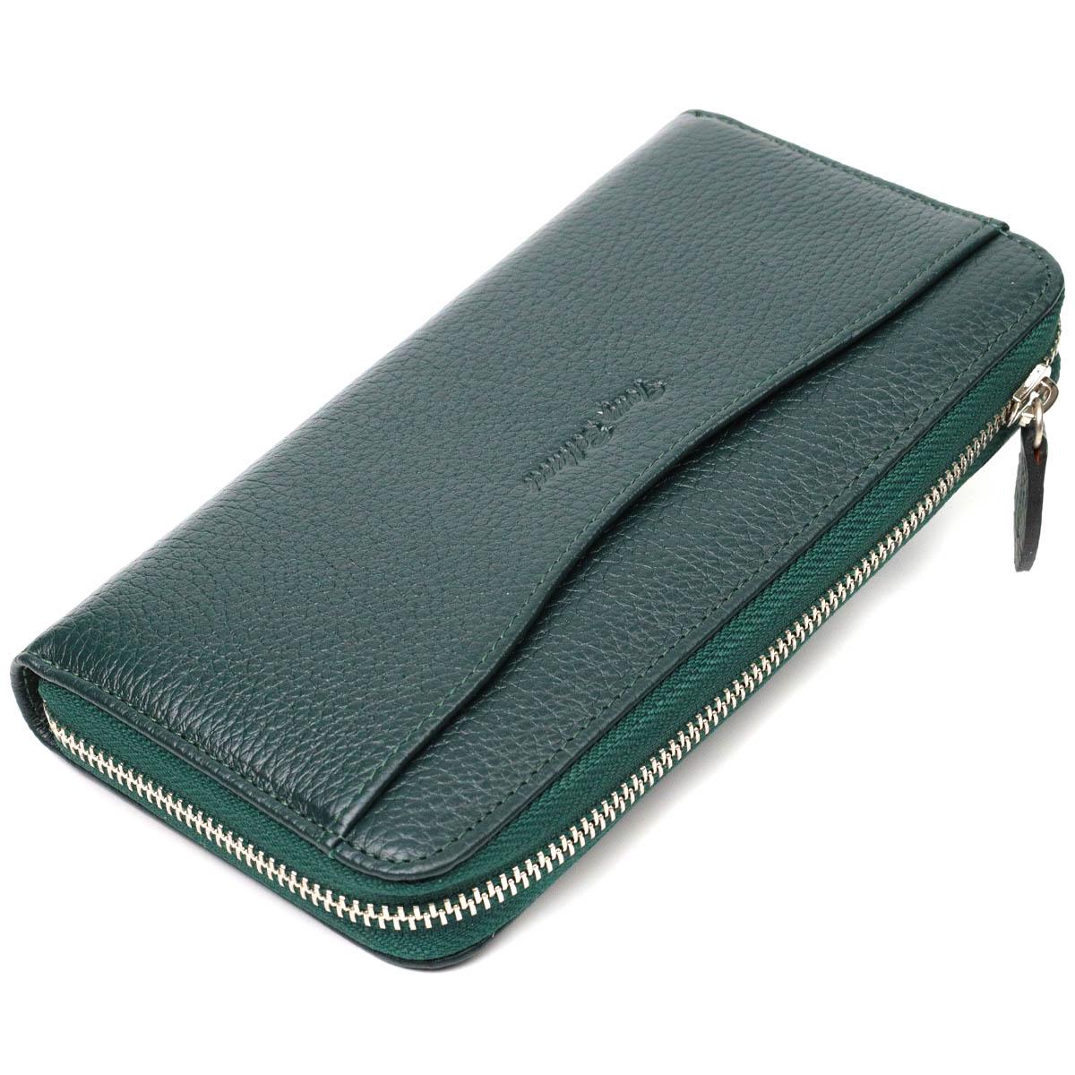 Портмоне женское Tony Bellucci Wallet 21971 из натуральной кожи Зеленый (56172)